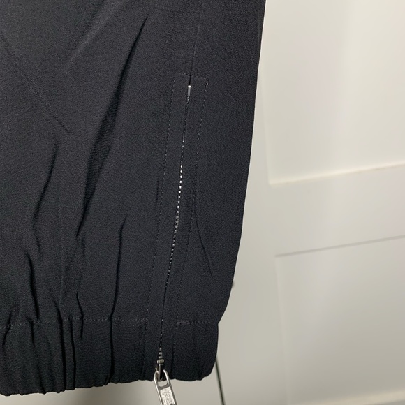 Rick Owens Drop-Crotch Cropped Black Track Pants - Picture 2 of 8